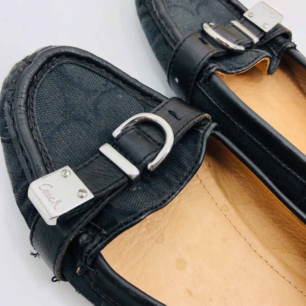 Coach Logo Flats Loafers - Picture 6 of 7